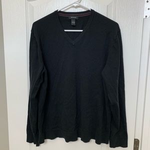 Men’s Alfani V-Neck Black Sweater - Size L Large